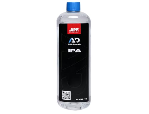 APP for AD IPA - Alcohol isopropílico 99,9% - 1L | Isopropanol 99.9 ideal como disolvente, limpiador, desengrasante, desinfectante | Versátil para el hogar, la industria, la electrónica y la industria