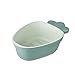 Durszlak Kosz plastikowy koszyk Double Colander kuchenny/sitko Filte do czyszczenia i opróżniania winogron i grochu Płytka owocowa 28.5 * 18 * 10 cm Sitko Durszlaka (Color : Green)