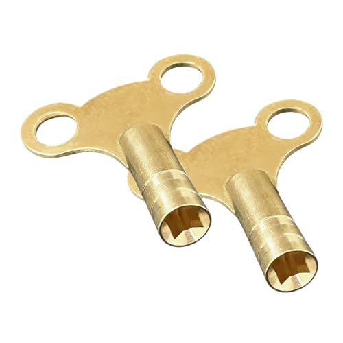 ラジエーターエア抜きバルブキー,2個 真鍮製 家庭用品 | ラジエーター エア抜き バルブ キー,RV 住宅 商業 公共 家庭 寝室 リビングルーム 修理 メンテナンス 用