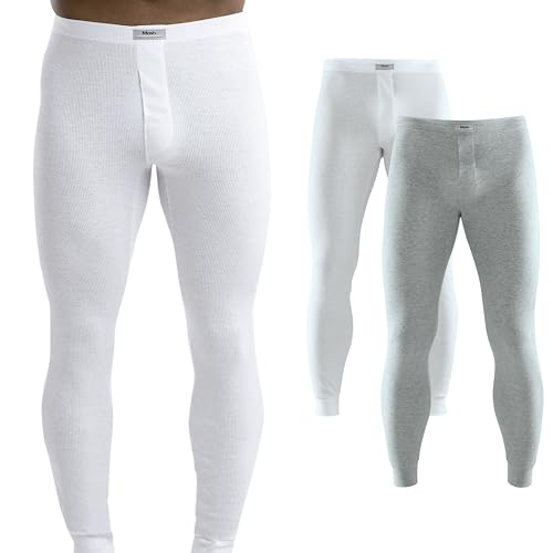 Kit 2 Calça Ceroula Mash Minhocão Mijão Ribana Algodão Frio Segunda Pele Masculino