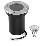 Standard GU10-Basis: Das Set enthält: 1x IP67 wasserdichte led terassenbeleuchtung boden, 1x GU10 birnen, 6 W, 550 lm, farbtemperatur: 2700K warmweiß. Diese bodenstrahler außen schaffen eine angenehme atmosphäre bis in die nacht.