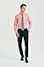 Mens Dress Shirt Long Sleeve with Tie Set Formal Button Down Business Dusty Pink Dress Shirt Matching Paisley Tie Pocket Square Set L