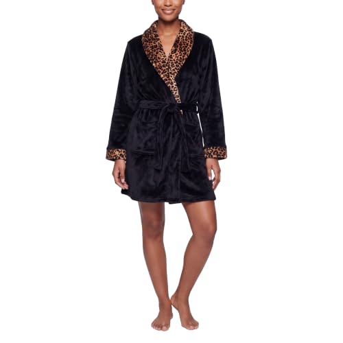Image of Juicy Couture Women's Super Soft Luxe Plush Shawl Collar Robe