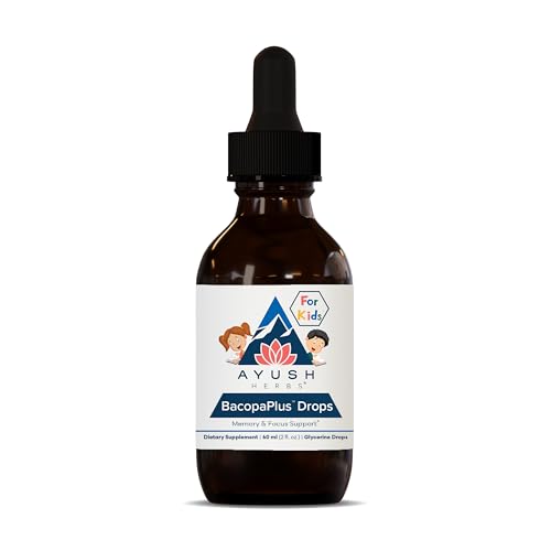 Ayush Herbs BacopaPlus Drops for Kids - Kids Focus and...