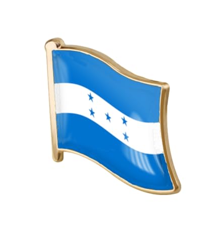 Image of vmcoatdu 1inch Country Flag Pin Badge International Travel Brooch Metal Alloy Souvenir Pin
