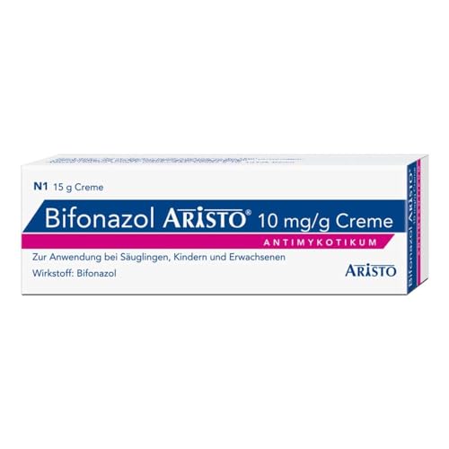 Bifonazol Aristo 15 g Creme Bei Pilzerkrankungen der Haut Nur 1 x täglich anzuwenden Breitspektrum-Antimykotikum Für Erwachsene & Kinder