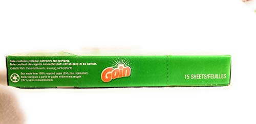 Gain Dryer Sheets 15 Count Box Original Scent Great for travel! - image 2