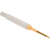 Hertel Spiral Point Tap, M1.6x0.35 Metric Coarse, 2 Flutes, HSS, TiN Coated, 5/16