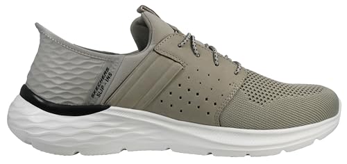 Skechers Men's Garner Newick Hands Free Slip-in, Taupe, 14 M US