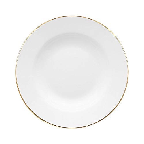 Aparelho de Jantar Chá e Café Porcelana 42 Pçs Sofia Filete Ouro Oxford