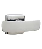 Bobrick 7672 Stainless Steel Surface Mounted Double Robe Hook, Bright Finish, 2' Length x 2' Width x 1-7/8' Projection