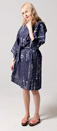 Image of Dita Tokyoin Traditional Made In Japan Cotton Yukata Robe (Japanese Pajama Kimono) Easy Wearing set2