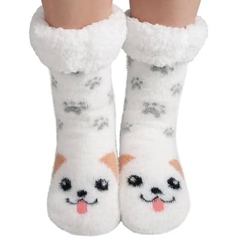 ILovDaisy Fluffy Non-Slip Warm Socks Cover