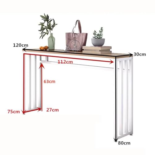 Mesa de sofá estrecha para pasillo de entrada ideal para decorar recibidores pequeños 2