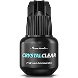 Crystal Clear Professional Eyelash Extension Glue | Super Strong Clear Lash Adhesive for Long Lastin