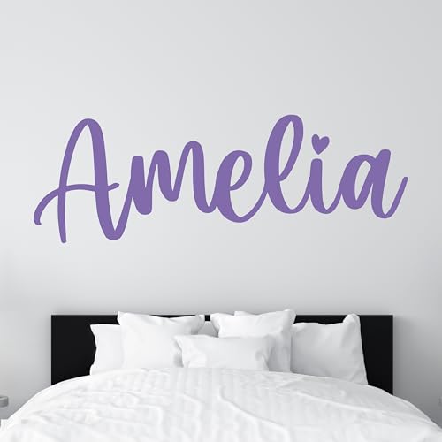 Vinilo personalizado para pared, nombre para cuarto infantil miniatura 3