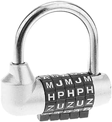 Coded Padlock,Number Padlock, Code Padlock,Combination Gate Lock,Combination Lock Padlock,Zinc Alloy Sturdy 20mm 3-Digit Code Combination Cam Safe Lock Keyless Mail Box Cabinet Drawer(Color:White)