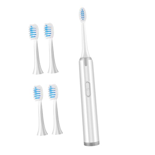 Hemobllo Cepillo Dientes Vibratorio Adulto Eléctrico No Recargable Suave con Cabezales Dental para Higiene Bucal Diaria
