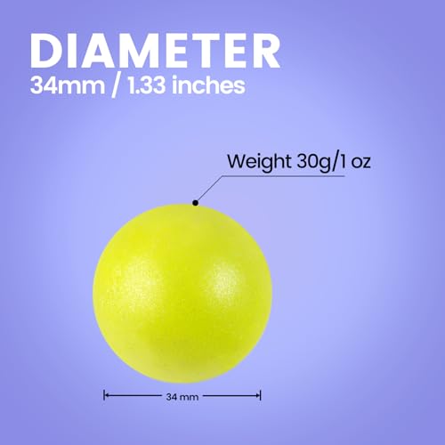 Image of Perixx PERIPRO-303 GOY 1.34 inches Trackball - Replacement Ball for M570, PERIMICE-517 /520 /717 /720, and Other Compatible Trackball Mouse - Matte Optic Yellow