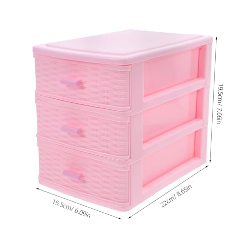 Cajonera plástica pequeña COHEALI con compartimentos y diseño multicapa 4