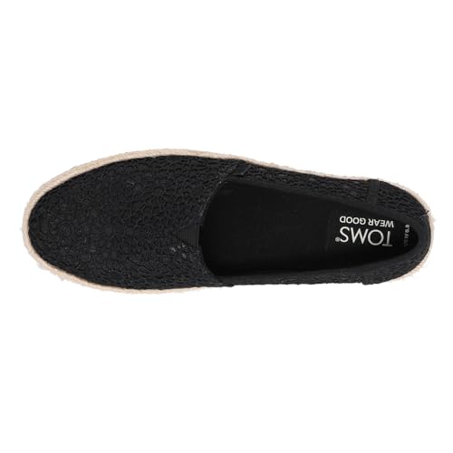 Image of TOMS Women's Valencia Denim Plaform Espadrille Flat Platform