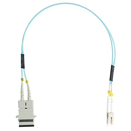 Adaptateur LC vers SC multimode OM3 jarretière fibre optique 30cm