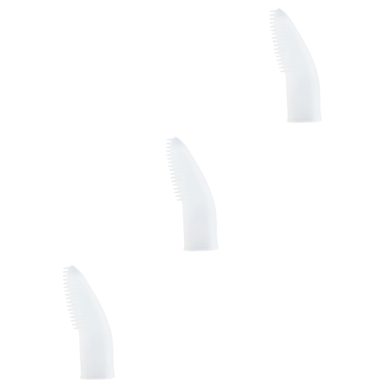 BESPORTBLE 3pièces Brosse à Dents Pour Chiens Et Silicone Outil De Soin Pour Animaux Brosse à Doigt Douce Pour Nettoyage Dents Gencives