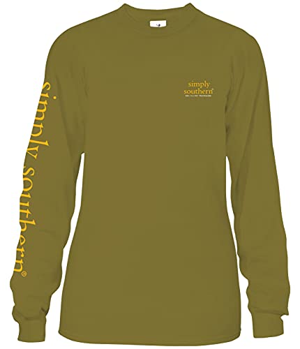 Simply Southern - Youth Chin Up Buttercup' Pig Long Sleeve T-Shirt Green - Small2