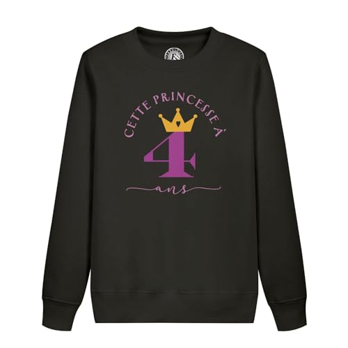 Sweat enfant cette princesse a 4 ans pour fête anniversaire