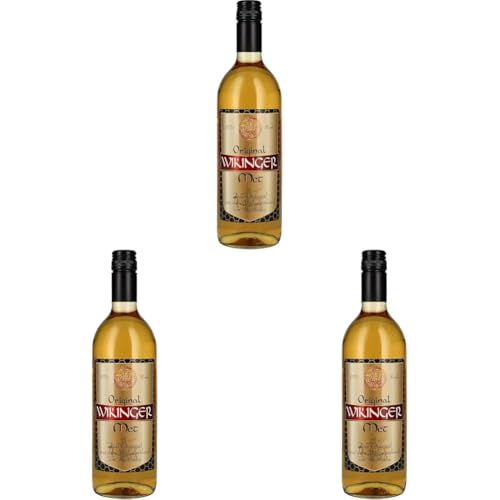 Wikinger Met (0,75l) – Original Met Honigwein aus dem Wikingerland – Fruchtig-aromatischer Honigmet mit feinen Blütenhonignoten – Ideal pur, als Aperitif oder Heißgetränk – 11% Vol. met