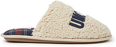Dearfoams Men's Uncle Bear Slipper, Cream, Small | Image 3