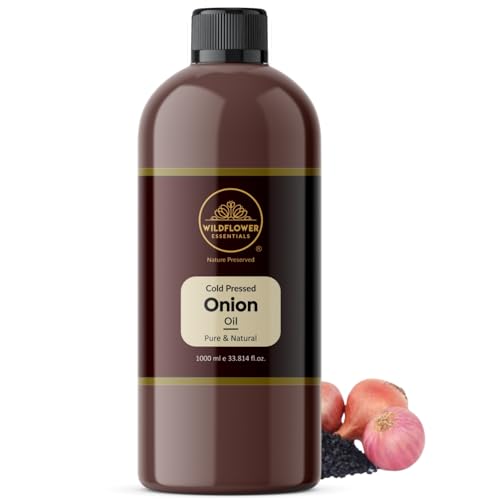 Image of Onion Oil Cold Pressed 100% Pure & Natural 1 L (1000 ml) For Face, Hair, Skin, Body