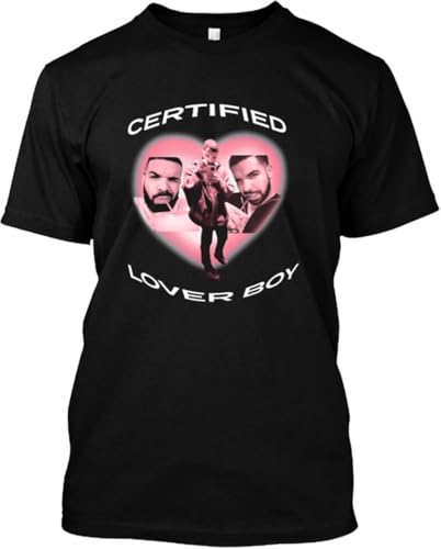 BBL Drake Essential T-Tshirts Camisetas y Tops Black and White and Other(Medium)