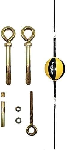 Speed Bag for Boxing, Double End Bag Boxing, Leather Speed Ball/Striking Punching Bag with Hooks & Pull Rope, Home Office Reflex Bag Relief Stress Bag Kit, Adults or Kids