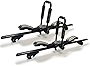 BRIGHTLINES 53' All Black Lockable Universal Cross Bars Roof Racks & Double Folding Kayak Roof Rack Carrier That Holds a Pair of Kayaks, or One Canoe or SUPs Paddleboards