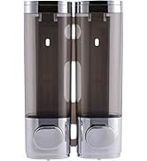 Wall Mounted Soap Dispenser Bathroom 2 Chambers, Shower Soap Dispenser 600ml Body Wash Dispenser ...