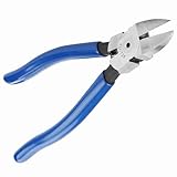 Ausla Bündigschneider, 8-Zoll-Seitenschneider für Kabel, Hochwertige Drahtschneider aus Chrom-Vanadium-Stahl mit Federbelastetem Griff für Elektriker-Heimwerker