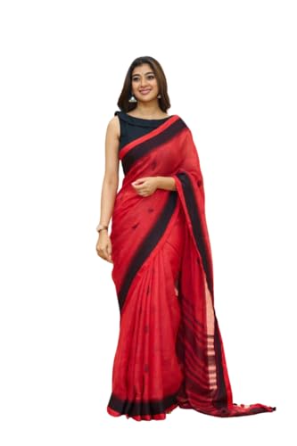 Image of H&J INNOVATION Women's SOFT LILAN SLAB ATTRACTIVE CHARMFULL BEAUTIFUL RICH PALLU & JACQUARD WORK RUNNING EXCLUSIVE BORDER 5.5 Meter Saree| 0.8 Meter Unstitched Blouse Piece HJ-5818