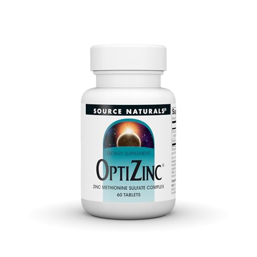 Source Naturals OptiZinc Zinc Methionine Sulfate Complex - 60 Tablets
