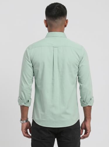 Image of DOXIC Men's Cotton Shirt with Spread Collar Neck Full Sleeves Classic Style Solid Pattern Regular Fit and Standard Length | Formal & Casual Wear Shirts