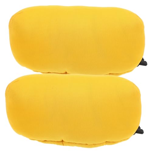 BUTIFULSIC 1 Pair Crutch Armpit Pad Walking Stick Padded Cushion Crutch Pads for Armpits Supple Crutch Pad Replaceable Crutch Mat Crutches Padding Crutch Cushion Crutch Supply Orange Cotton