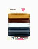 Name of Love 4 mm Elastic Hair Ties 20 Pieces Multi Color No Metal Hair Bands Elastic Ties Soft Pony