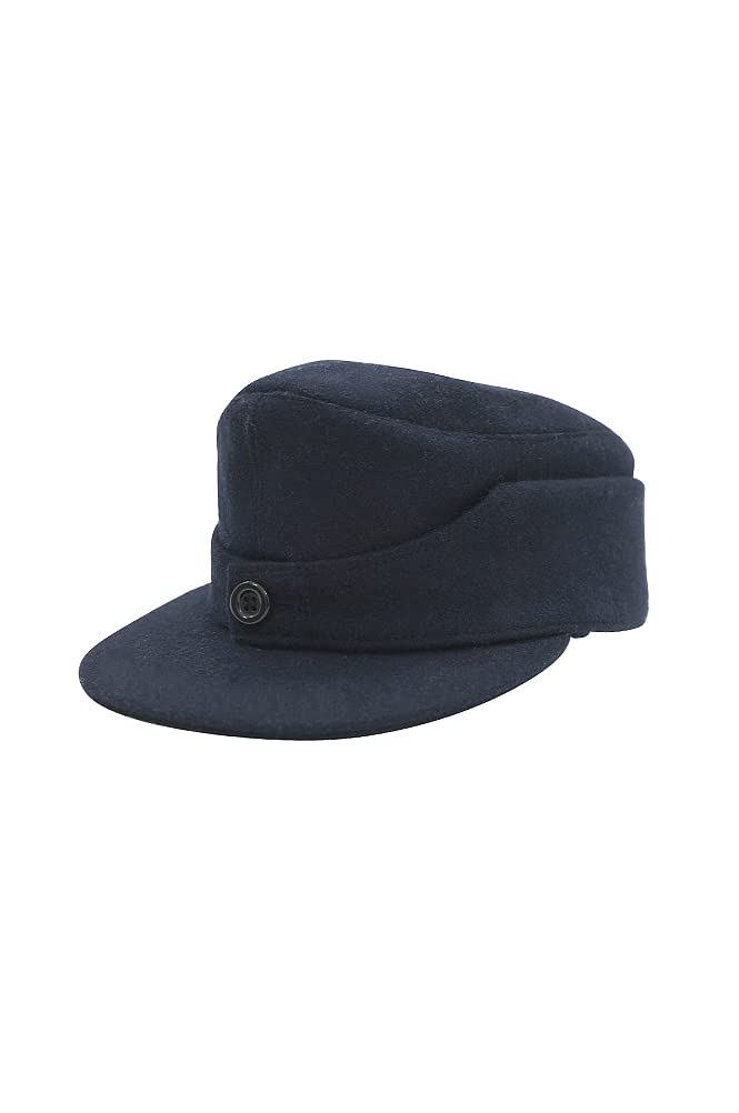 militaryharbor Kriegsmarine EM Navy Blue Wool M44 Field cap