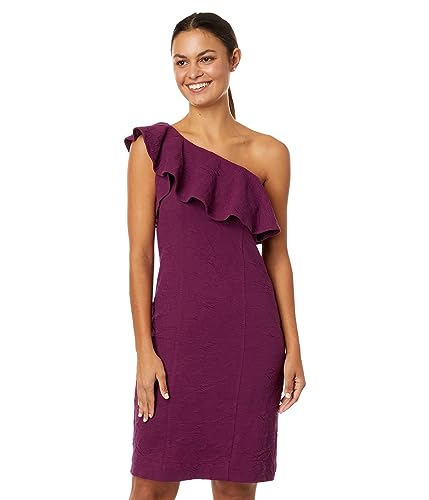 Lilly Pulitzer Bordeaux One Shoulder Dress Amarena...
