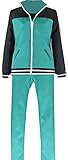 Poetic Walk Anime Mens Cosplay Costume Green Outfit Uniform Set Cosplay Costume Suit (XX-Large, Green)