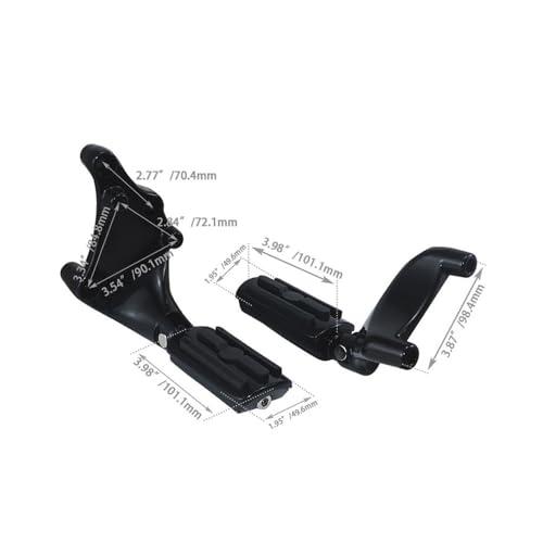 Repose-pieds Passager Pour Motos XL 883 et 1200 en alliage robuste usiné