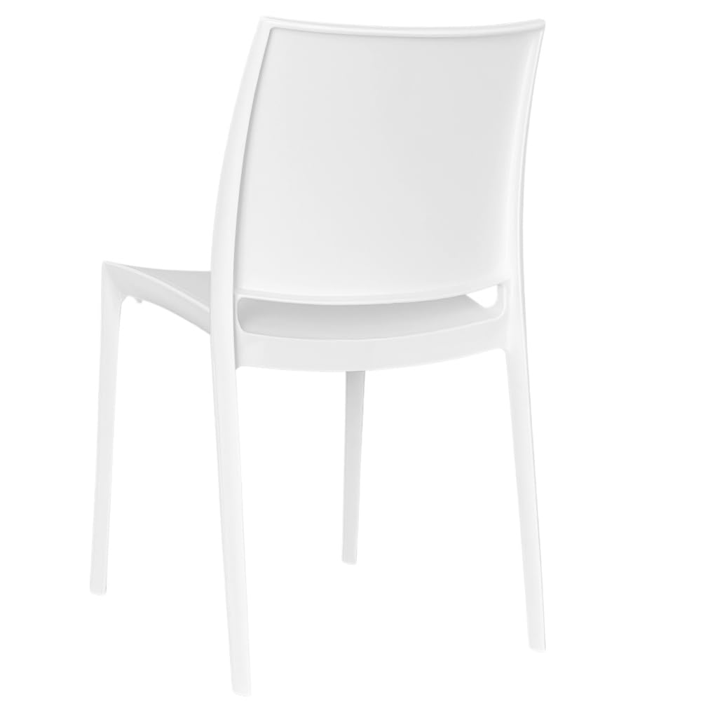okAffareFatto di Zimbardi Costanza Chaise de salle à manger cuisine jardin restaurant altea en plastique couleur blanc modèle confort