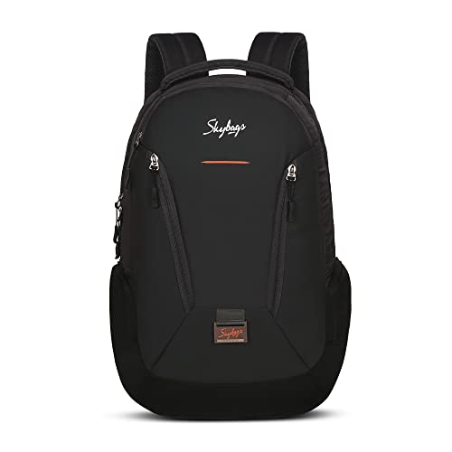Skybags Unisex Black Micro Dobby & Tpe Facric Face Adjustable Strap 26L Backpacks, Black, 33 X 16 X 48 CM, Casual