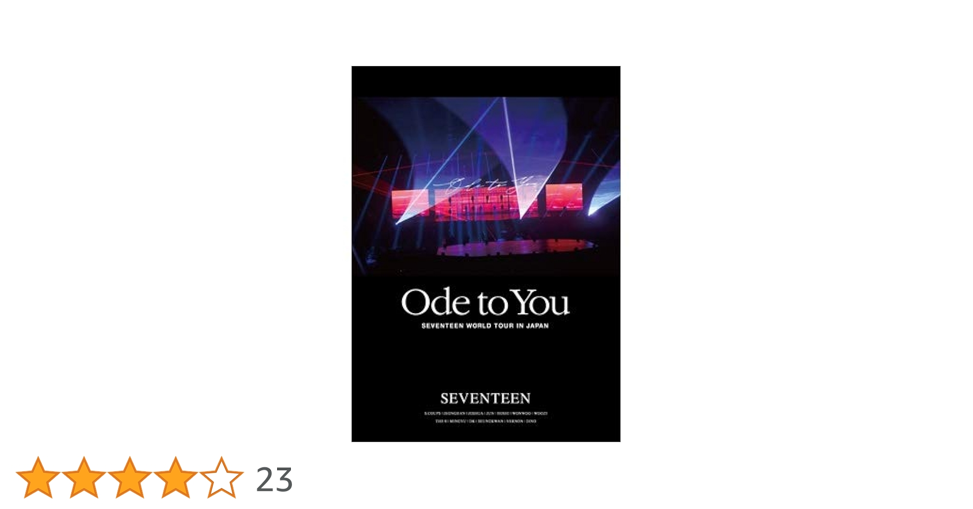 Amazon.co.jp: SEVENTEEN WORLD TOUR ODE TO YOU IN JAPAN 【DVD