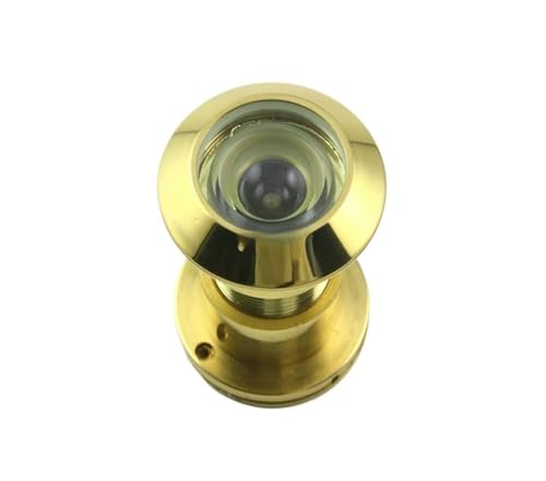 Visor de puerta ángulo 220 grados de metal tono dorado FENG GUO con cubierta 42-55mm miniatura 1